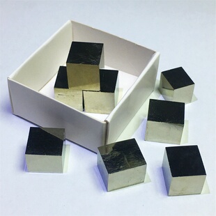 精品黄铁矿立方体原矿天然矿物标本原石摆件儿童科普收藏观赏石