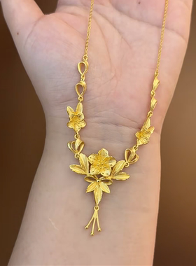 花月佳期三生花婚嫁套链女项链