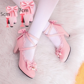 15岁11公主鞋 大码 43女童高跟鞋 萝莉超高跟洛丽塔9中大童12