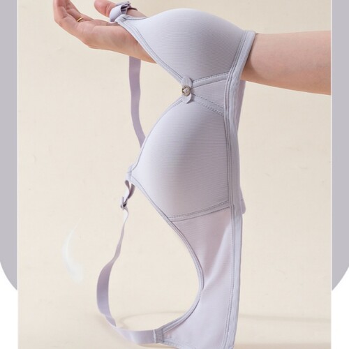 聚拢无钢圈收副乳薄款内衣调整型