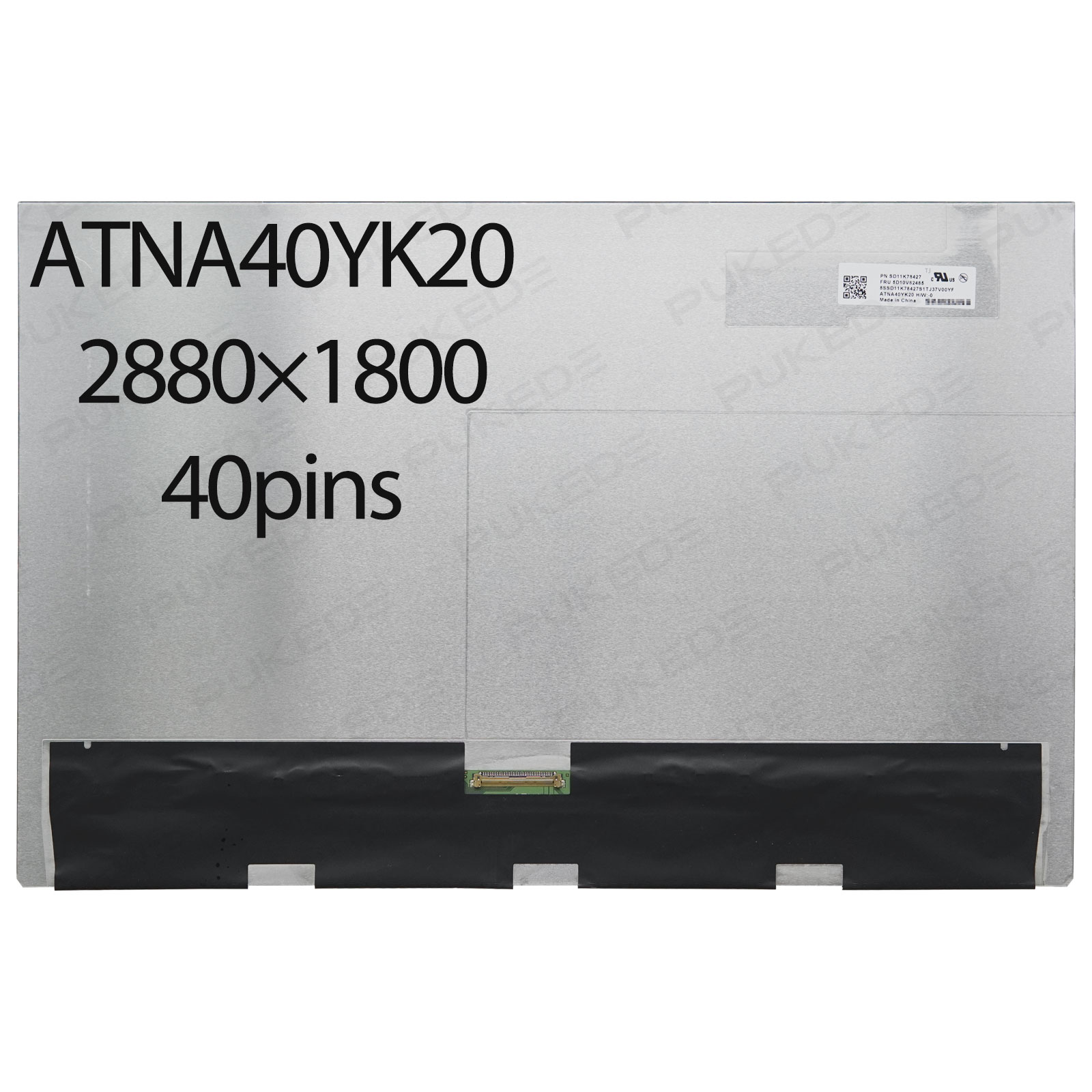 AM-OLED笔记本液晶显示屏ATNA40YK20 联想IdeaPad Pro 5 14IRH8