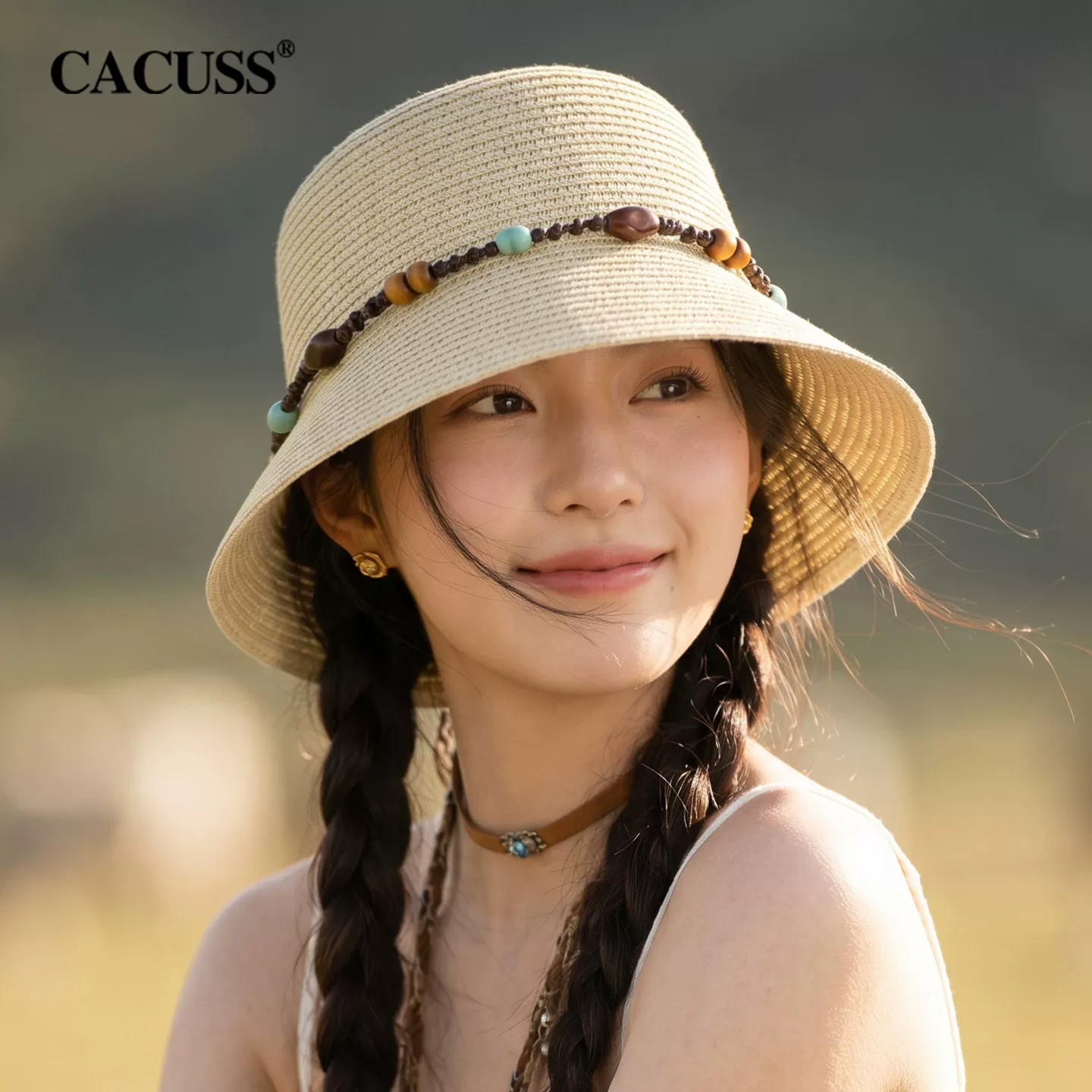 cacuss文艺度假风草帽