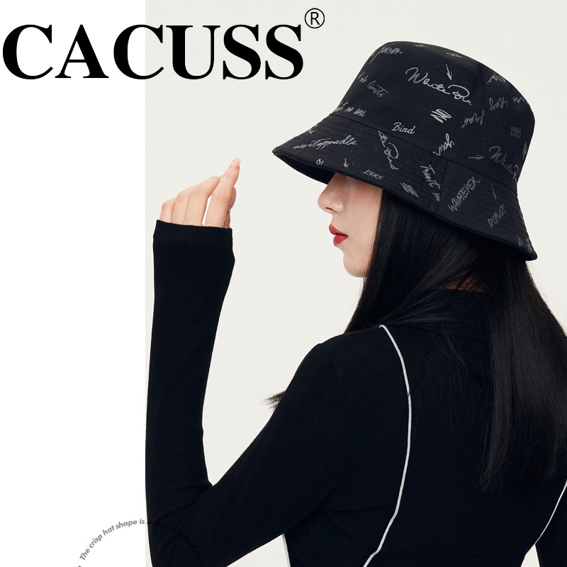 CACUSS双面戴印花盆帽情侣出游潮