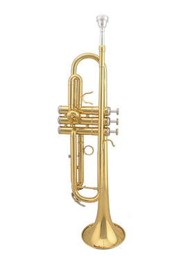 金音牌 JYTR-E100 降B调 漆金小号 初学入门考级乐器