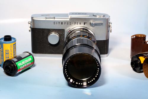 奥林巴斯胶片半格135胶片Olympus PEN F72张单反古董老相机GZF