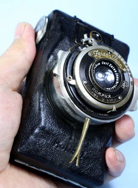 蔡司zeiss kolibri德国127胶卷老相机大中画幅皮腔折叠GZ10