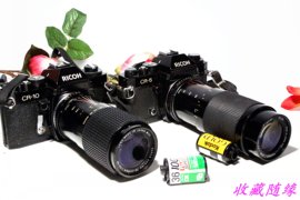 理光135膠片單反長焦變焦鏡頭膠卷機械道具老照相機圖片