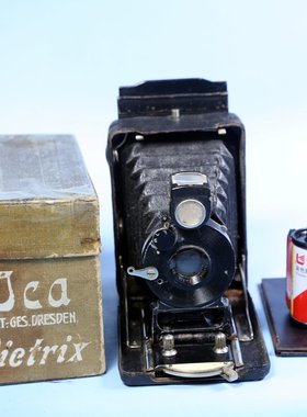 Ica折叠皮腔照相机 德国蔡司迷你装甲折叠干板胶卷胶片相机GZ10