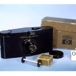 127胶卷胶片老照相机复古收藏NC 重力快门相机 英国Purma Special