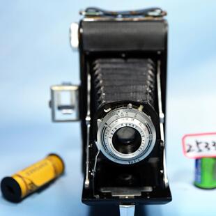 爱克发Agfa Ansco Commander折叠皮腔120胶片胶卷照相机收藏GZ8