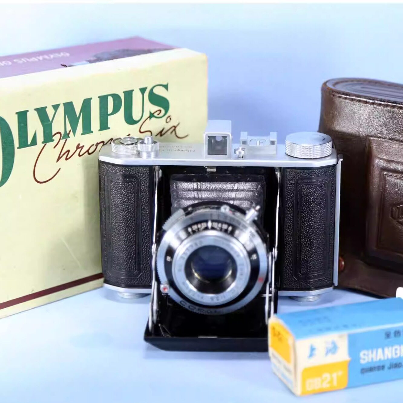 奥林巴斯Olympus Chrome Six中画幅120折叠皮腔相机  复古收藏W9