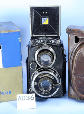 德国福伦达苏扒皮Superb Voigtlander双反胶片120胶卷相机收藏W6