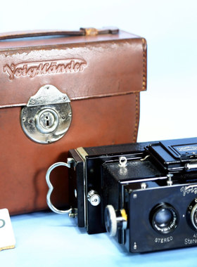 福伦达三眼立体干板相机 voigtlander Stereflektoskop收藏 GZ12