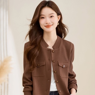 早秋短款2025新款气质名媛小个子显瘦百搭超好看上衣