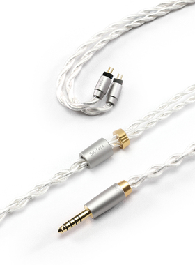 ddHiFi BC120S 4.4平衡无氧铜镀银耳机升级线 Surface标配耳机线