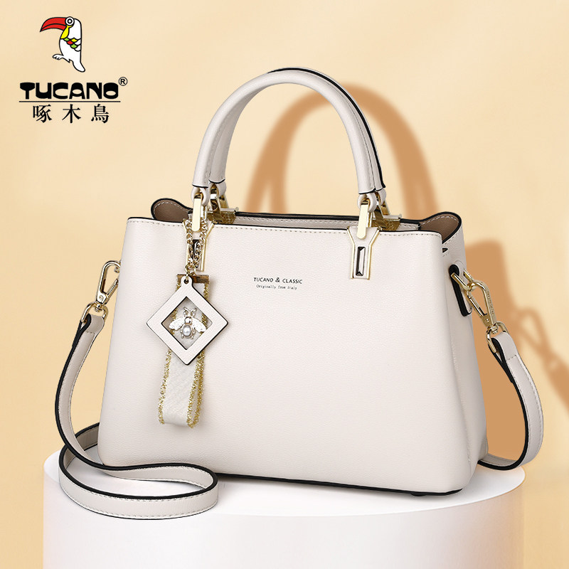 啄木鸟女包2019新款时尚手提包2020潮大容量妈妈斜挎百搭女士包包