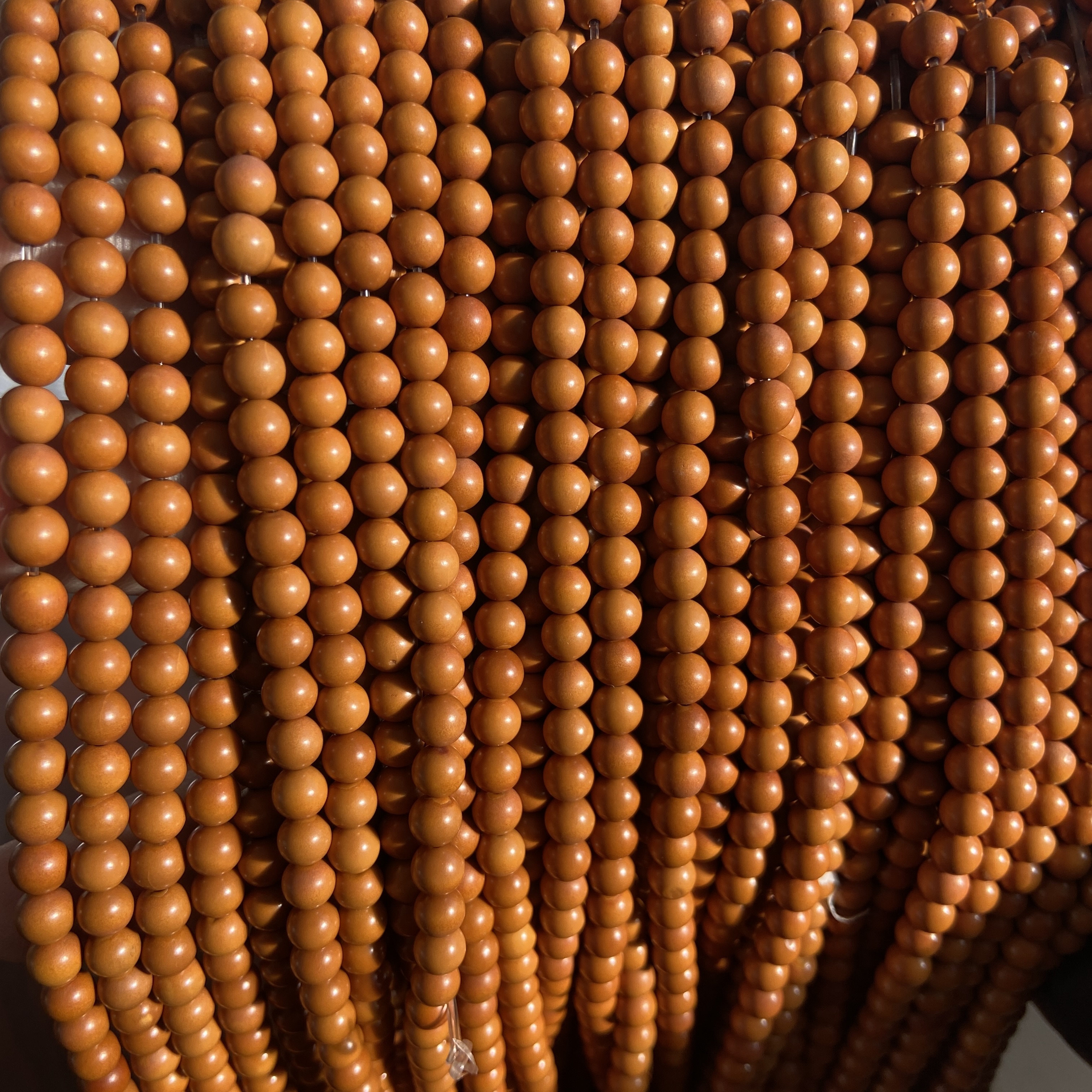 5.25mm橄榄核苹果圆珠手串长串隔珠108颗手链项链配珠佛珠文玩配