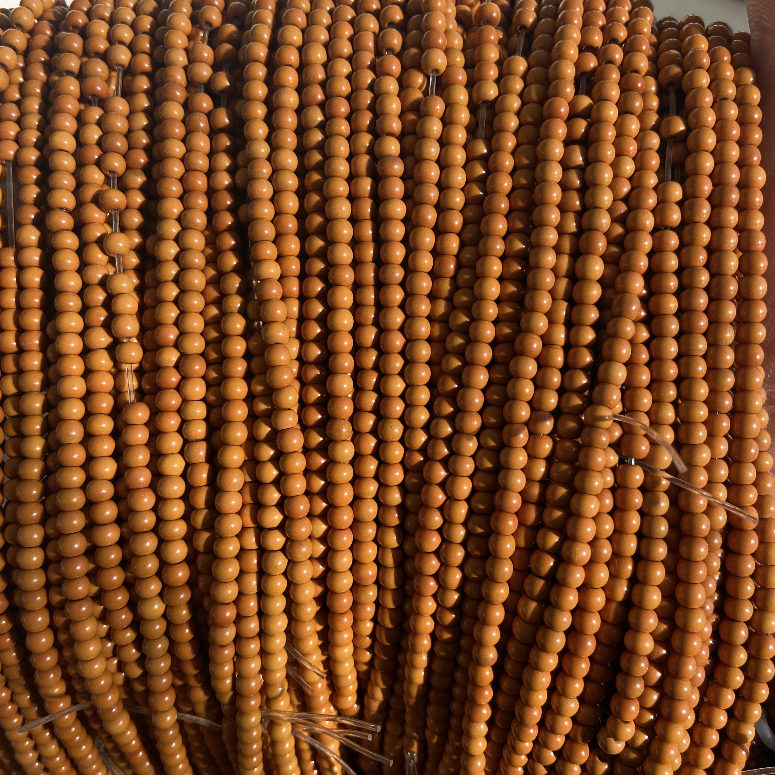 3.5mm橄榄核苹果圆珠隔片108长串隔片配件隔珠手串弟珠项链挂绳