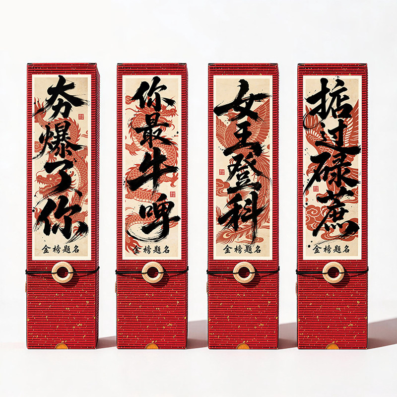 喜福来金榜题名中高考创意礼盒图片