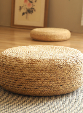 藤编坐垫蒲团草编榻榻米国学坐垫墩子打坐禅修垫懒人客厅跪拜垫子