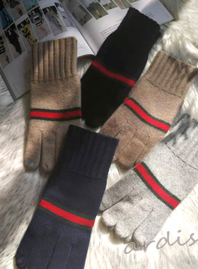 加厚纯羊绒男款分指手套