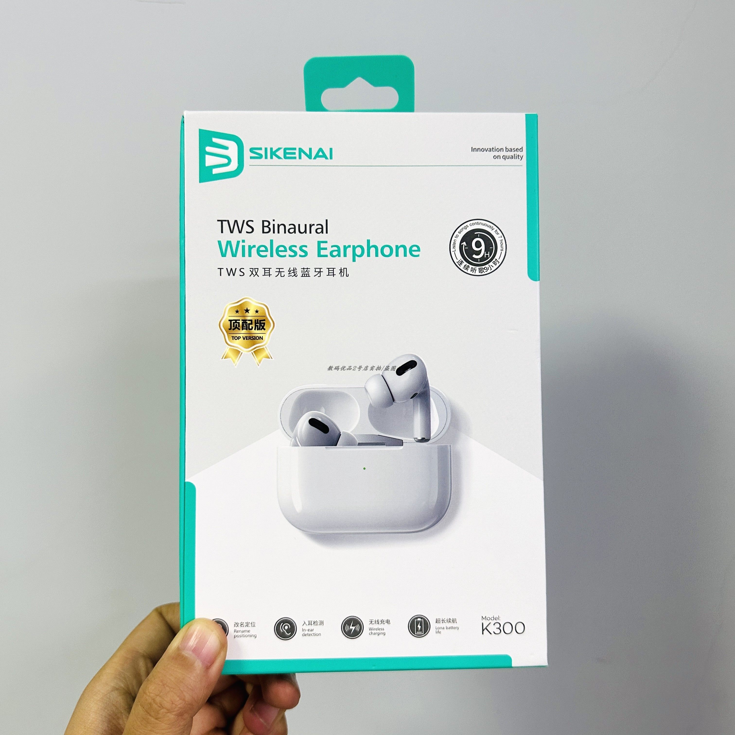 思科耐k300蓝牙耳机入耳式tws持久通话9小时高清通话音乐耳机新款