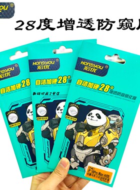 宏优28度防窥钢化膜适用于16Promax 15Pro手机防窥保护隐私玻璃膜