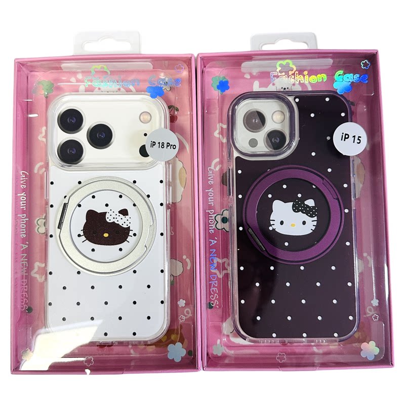 HelloKitty磁吸支架防摔手机壳