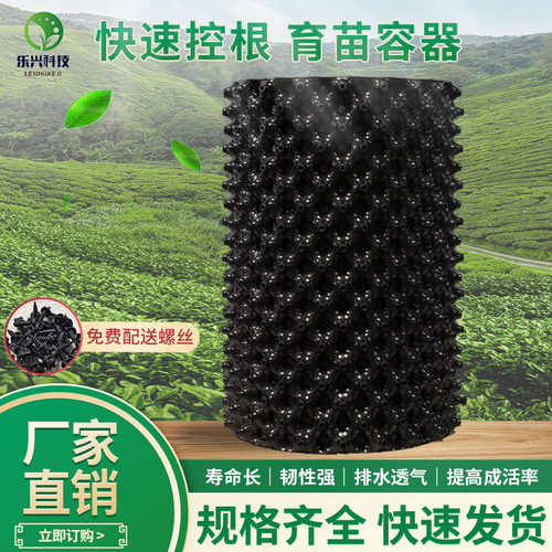 园林绿化控根器黑色树苗营养基地