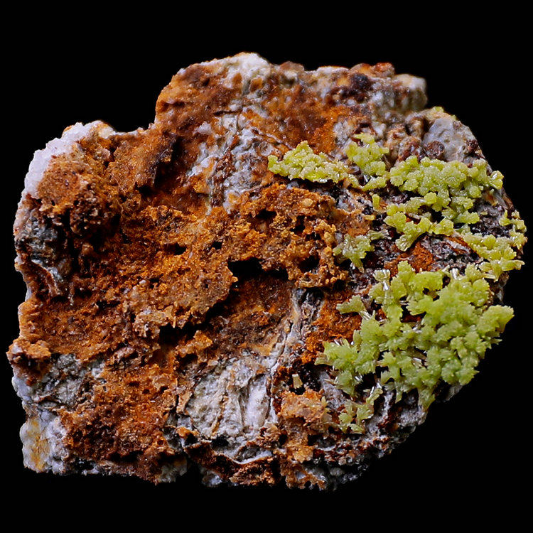 磷氯铅矿黄色绿色天然矿物晶体矿石教学标本原石宝石收藏家摆件l3