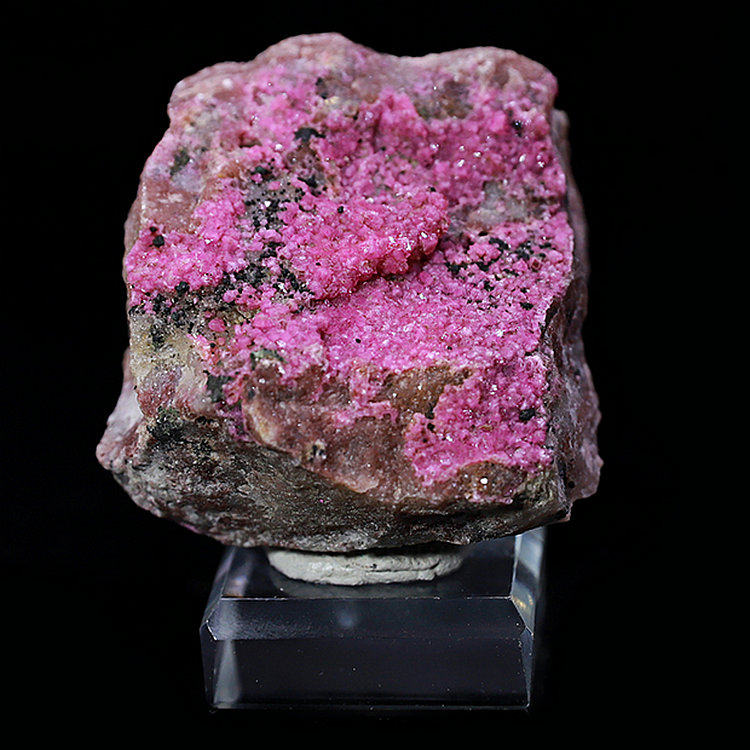 摩洛哥钴方解石原石粉色石头天然矿物晶体摆件地质科普教学标本09