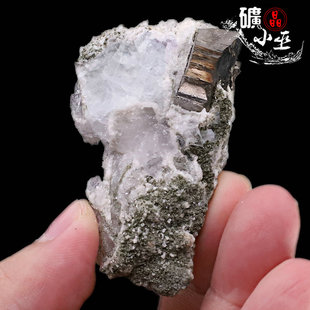 瑶岗仙毒砂水晶天然矿物晶体矿石教学标本原石宝石摆件石头E73