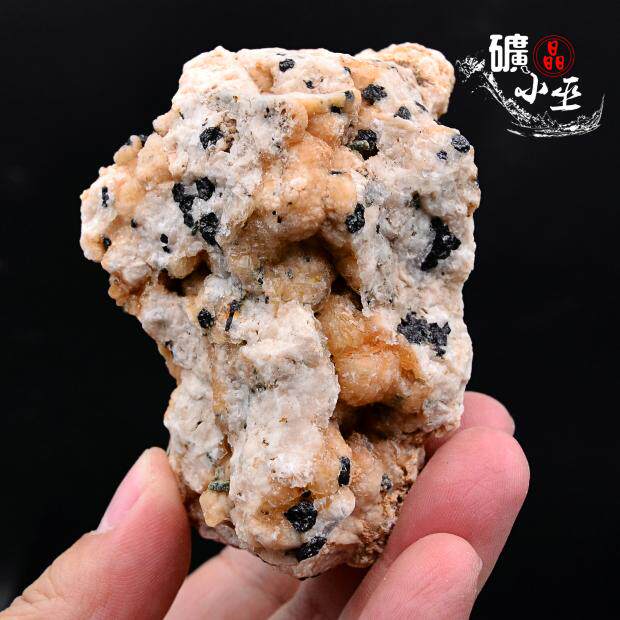 黑电气石长石一物一链接天然矿物晶体矿石教学标本原石摆件石头21