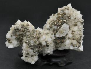 黄铁矿 石英 天然矿物晶体矿石教学标本原石宝石收藏家石头摆件11