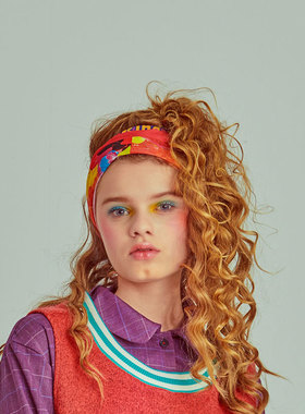 LIFEBEATxSABRINA HSIEH联名童趣印花魔术头巾