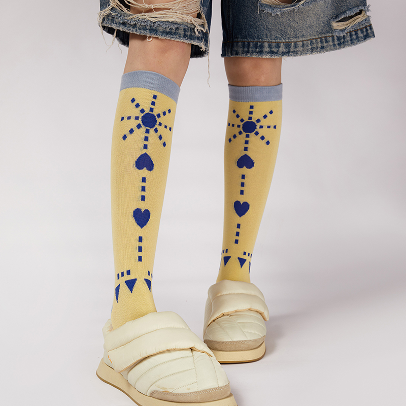 LIFEBEAT童趣的爱印花及膝袜