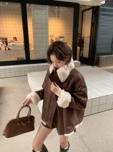 卢西西皮草｜真兔毛两面穿派克服新款爆款外套女皮毛獭兔一体冬季