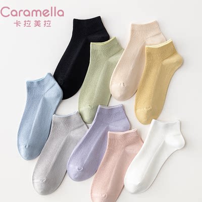 caramella船袜春夏女士纯棉