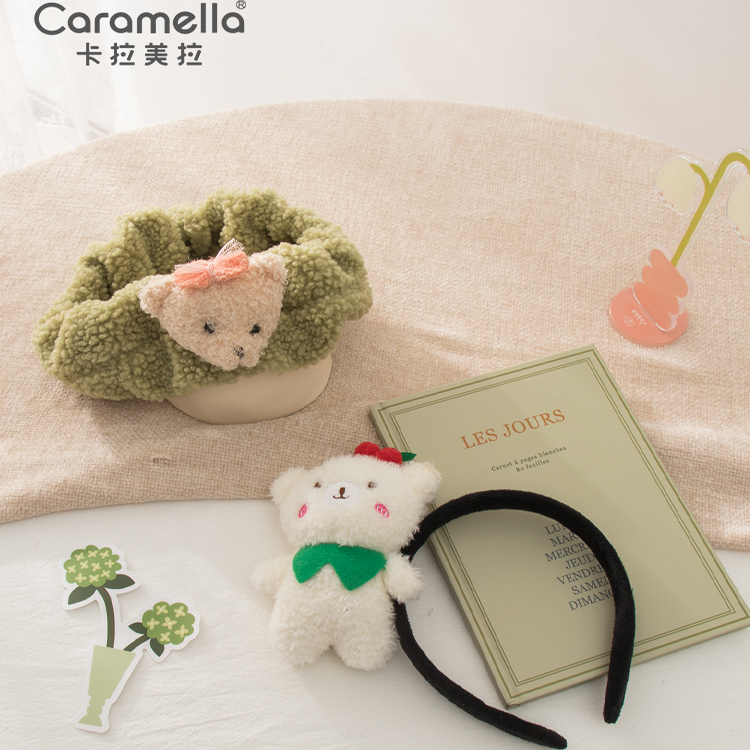 caramella束发带女洗脸敷面膜专用网红可爱头套秋冬绑发发捆