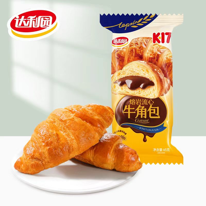 达利园熔岩流心牛角面包早餐速食