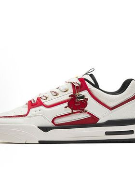 安踏骜杰板鞋男休闲鞋经典撞色1百搭潮流滑板鞋运动鞋子112618043