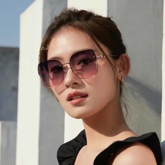 浪特梦太阳遮阳镜方形优雅女墨镜