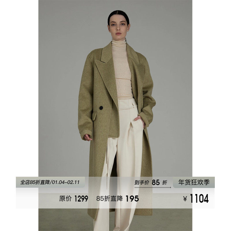 UNSPOKEN70羊毛双面呢大衣女冬2025年新款法式气质高级感毛呢外套,女装/女士精品,毛呢外套,淘宝优惠券,粉丝福利购,淘宝优惠卷