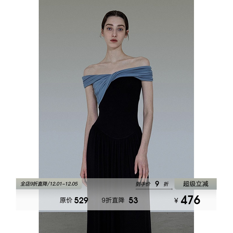 UNSPOKEN针织法式高级感连衣裙