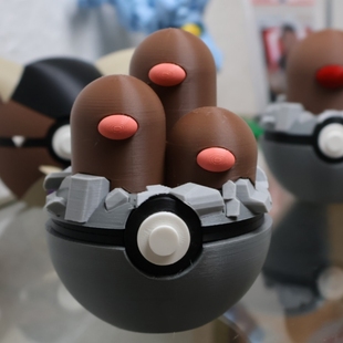 三地鼠 宠物精灵球 宝可梦 口袋怪兽 神奇宝贝 混世模玩工作室