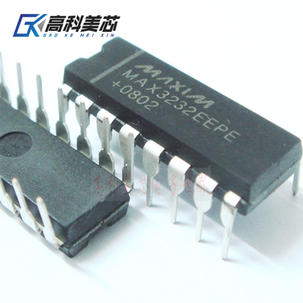 高科美芯云野IC集成电路MAX3232EEPE DIP16直插RS-232接口 (一个)