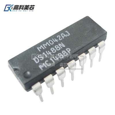 高科美芯云野IC集成电路MC1488P DIP14直插 RS232驱动器（一个）