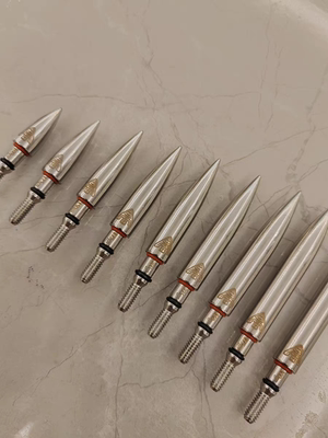 弓箭小李精工传统复合弓锥形火箭破风头不锈钢双胶圈稳定6.2通用