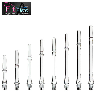 日本COSMO FIT SHAFT GEAR SLIM Normal无色透明尾杆细腰形飞镖杆