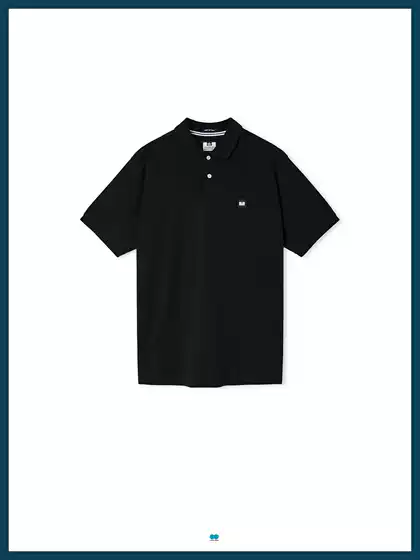 WEEKEND OFFENDER Classic Navy Short-Sleeve Polo Shirt (Original ¥450)